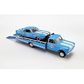 ModelToyCars 1967 Chevy C-30 Ramp Truck w/ 1970 Chevy Camaro #5 Greenlight 51345-1/64 Scale Diecast Car