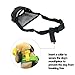 YAODHAOD Nylon Mesh Breathable Dog Mouth Cover, Quick Fit Dog Muzzle with Adjustable Straps，Pet Mouth Cover, to Prevent Biting and Screaming to Prevent Accidental Eating (S, black)