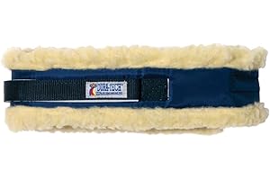 Dura-Tech Sure-Fit Fleece Throat Wrap for Horses | Double Hook & Loop Closures | Secure & Comfortable Fit | Designed for Clean Throatlatch Line | Durable & Soft Material