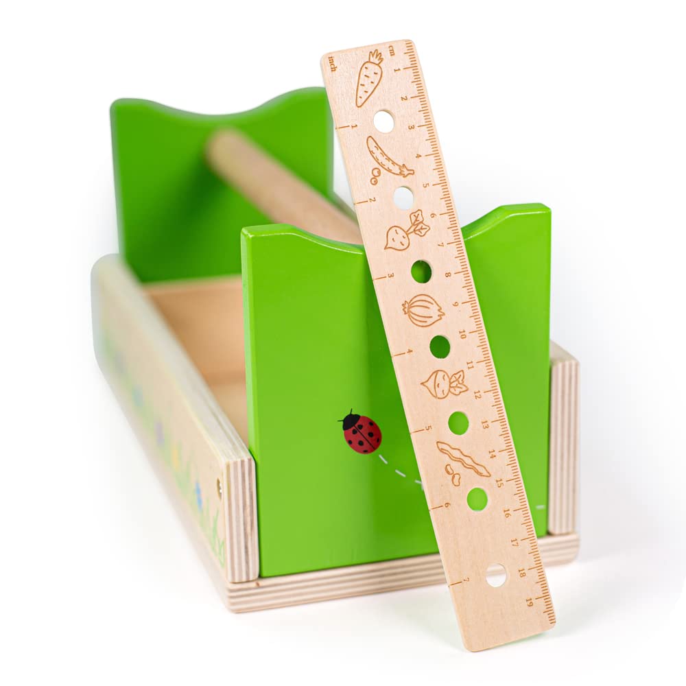 Bigjigs Toys, Gardening Caddy, Wooden Toys, Gardening Tools, Outdoor Toys, Garden Toys, Kids Gardening Set, Children's Gardening Set, Kids Garden Toys