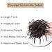 MORICA Tousled Updo Messy Bun Hair Piece Hair Extension with Elastic Rubber Band Updo Wavy Bun Extensions Synthetic Hair Extensions Scrunchies Chignons Hairpiece for Women.