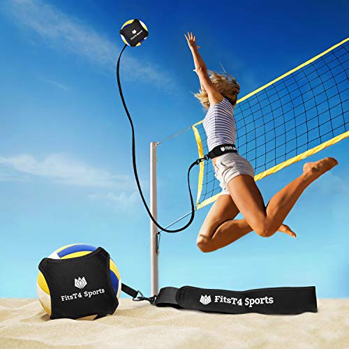 FitsT4 Volleyball Trainer, Volleyball Training Equipment Aid for Solo