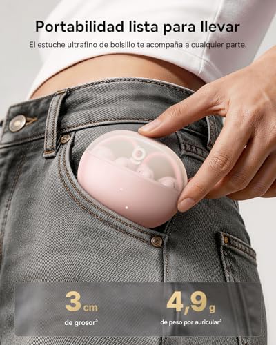 Baseus MC2 Air Open Headphones, Clip Earphones with CloudComfort, SuperBass 2.0, Bluetooth 6.0, 4 Microphones with AI for Clear Calls, 40 Hours of Autonomy, IP67, Lightweight 4.8 g