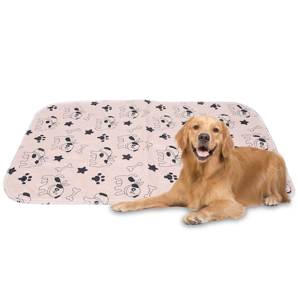 TOPINCN Pet Pee Pad Waterproof Pup Urine Training Mat Reusable Puppy Dogs Cats Pee Bed Pad Carpet Repeatable Mattress 3 Sizes(40 * 60Cm)