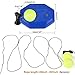 CIMERAC Tennis Trainer,Tennis Equipment,Tennis Ball Trainer,Practice Training Tool Sport Exercise, Tennis Base with A Rope Self-Study Tennis Rebound Player with Trainer Baseboard + 2 Training Ball