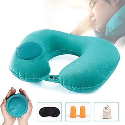 Amazon Com Mumax Travel Neck Pillow U Shaped Inflatable Pillow