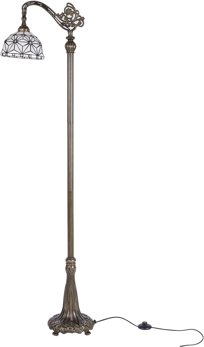 Lighting Tiffany Style Jewel Reading Lamp Adjustable Shade 64 Inch,8803