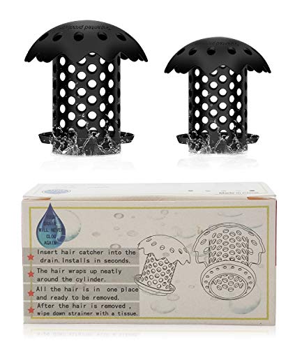 Plunack Drain Protector Hair Catcher, Hair Strainer, Flexible Snare, Sink Drain Protectors Hair Catchers for Bathtubs and Sinks, 2 Pack (Gray) - Thumbnail 7