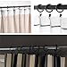 Ogrmar 36Pcs 1 Inch Curtain Drapery Clip with Metal Split Ring (Black) (1