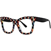 VOOGLAM Square Blue Light Glasses for Women Anti Eyestrain Dry Eyes Computer Phone TV Eyewear Faustyna