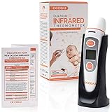 Forehead and Ear Baby Thermometer for Fever by Ocodai - Clinically Tested Accurate Consistent Medical Infrared Digital Thermometer for Kids, Infant, Toddler and Adult