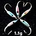 Krazywolf 45 Pieces Glow in Dark Ice Fishing Jig Kit
