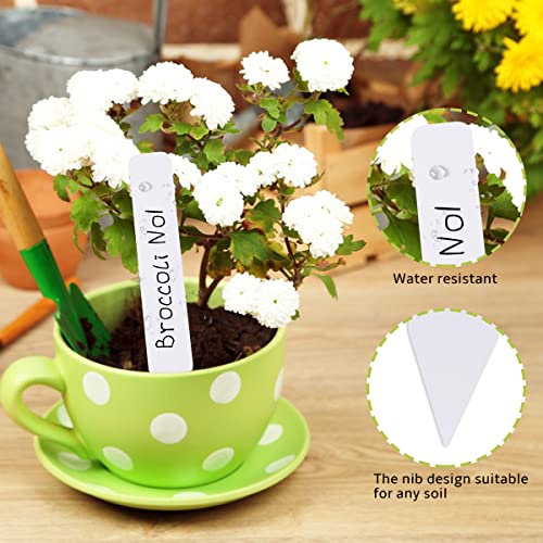 Plant Labels 300Pcs 4 Inch Plastic Plant Name Tags for Seedlings Garden