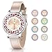 Christmas Gifts for Women, Essential Oil Bracelets Women Watch, Leather Band Aromathery Diffuser Bracelet Women Wrist Watch with 8pcs Washable Pads Gifts for Mom