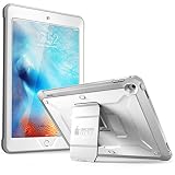 SUPCASE [Unicorn Beetle Pro Series] Case Designed for iPad 9.7 2018 / 2017, with Built-In Screen Protector & Dual Layer Full Body Rugged Protective Case for iPad 9.7 5th / 6th Generation (White)