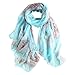 STORY OF SHANGHAI Womens 100% Mulberry Silk Head Scarf For Hair Ladies Silk Floral Head Scarfs