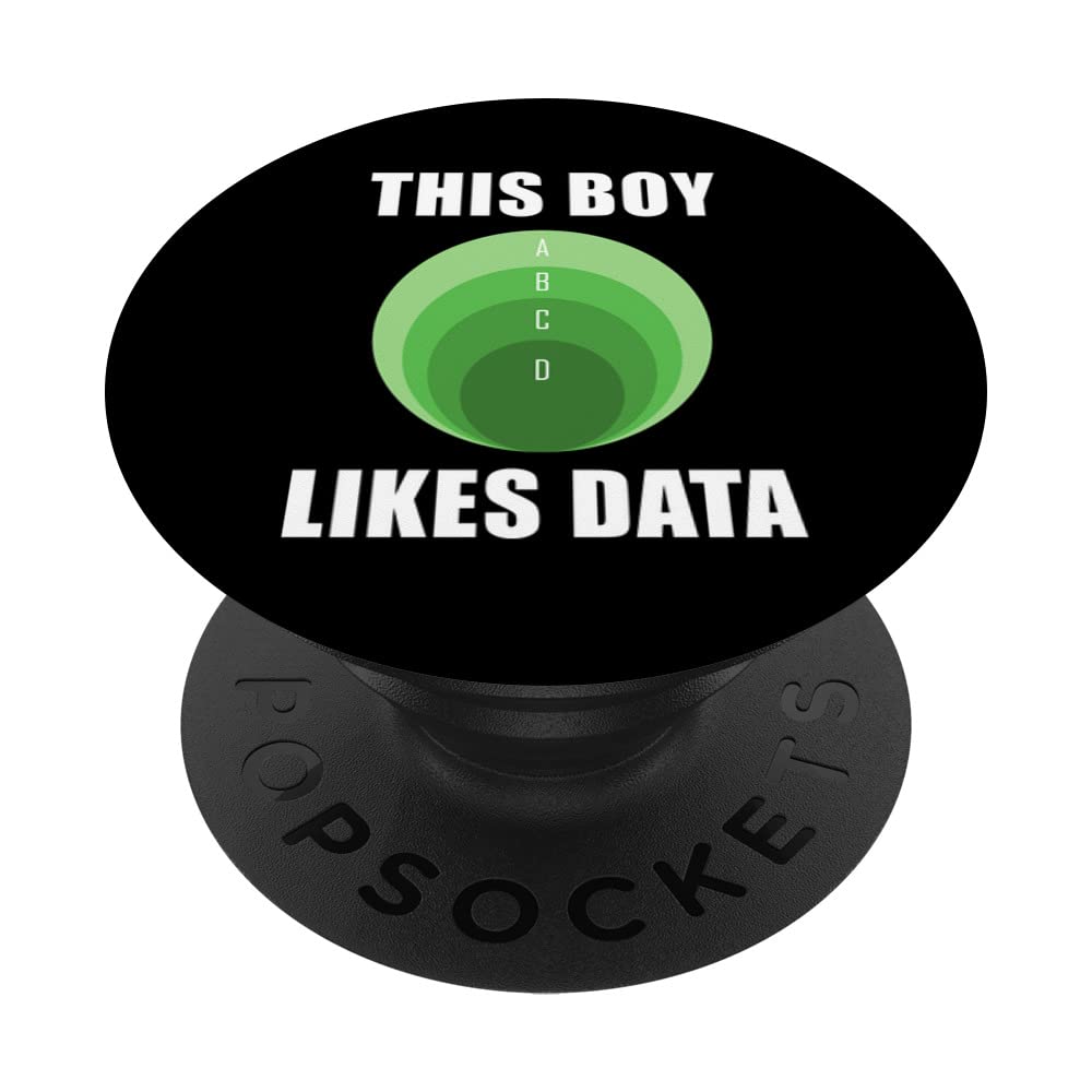 Data Science Boy Likes Data Analyst Statistician PopSockets Swappable PopGrip