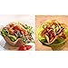 TXIN Nonstick Tortilla Pan Set, 4pcs Thicken Steel Taco Salad Bowl Makers Tortilla Shell Makers Food Grade Safety