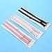 Tinksky Bra Straps Non Slip Adjustable Bra Straps Replacement 3 Pairs Highly Elastic (Black + Skin Color + Red)