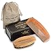 Beard Comb and Brush Grooming Set for Men - Home & Travel Grooming Kit Natural Handmade Boar Bristle Brush & Wooden Comb That Adds Shine & Health to Moustache, Goatee, Dry or Wet Hair By Magnifeko