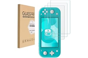 HYGAMOCC Screen Protector for Nintendo Switch Lite, Game Player Tempered Glass Film Transparent HD Ultra Clear Anti-Scratch Anti-Fingerprint Bubble-Free (3 Pack)