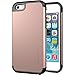 LUVVITT [Ultra Armor] Shock Absorbing Case Best Heavy Duty Dual Layer Tough Cover for Apple iPhone SE Special Edition (2016 Only. NOT Compatible with 2020) - Rose Gold