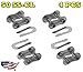 Jeremywell 50 SS Stainless Steel Roller Chain Connecting Link (4PCS)