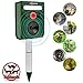 ZOVENCHI Solar Ultrasonic Animal Repeller, Waterproof Solar Animal Repeller Rodent and Pest Repeller Cats, Dogs, Mice, Squirrel Repellent, Motion Activated with Flashing LED Light