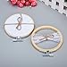 KINGSO 6pc 6Inch Cross Stitch Hoop Embroidery Hoop Pieces Embroidery Circle Set Hoops Ring Wooden Round Adjustable Bamboo Hoops Bulk Crosses for Arts, Crafts & Sewing