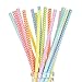 175 Count Chevron Paper Straws 7 3/4'' Assorted Rainbow Colors of Special Curation, Best Suited for Parties, Events and Crafts (Chevron)
