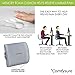 ComfySure Memory Foam Back Cushion - Lumbar Support Backrest Pillow with Dual Adjustable Straps - Soft and Comfortable - Relieves Lower Back Pain and Pressure