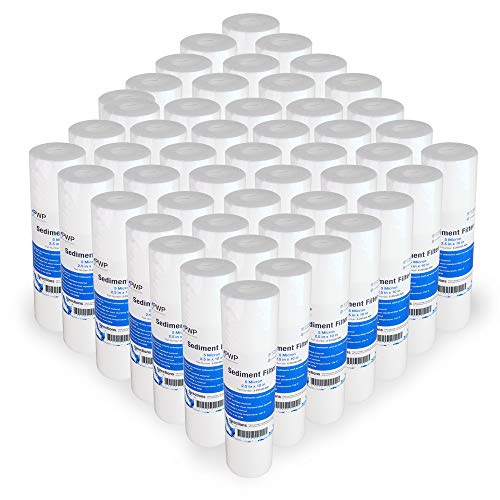 50 Pack PWP 5 Micron 10 X 2.5 Sediment Water Filter Cartridges