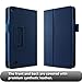 Infiland 2015 Fire 7 Case - Premium PU Leather Folio Stand Cover Case for Amazon New Fire 7 2015 Version 8 GB Tablet Only, Navy