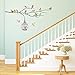 Decowall DW-1202 14 Birds on a Branch Kids Wall Stickers Wall Decals Peel and Stick Removable Wall Stickers for Kids Nursery Bedroom Living Room