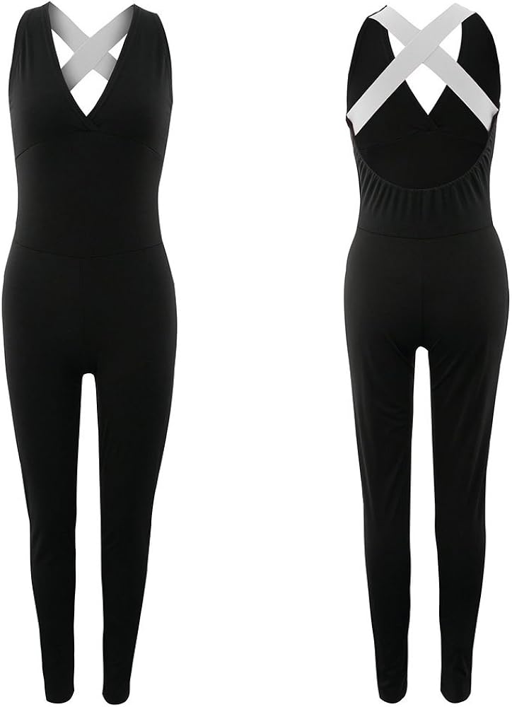 hibote Pantalones de Fitness Mujeres Mono Traje de pantalón de ...