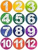 Multiplication Posters Set 1-12 - Boho Style Math Facts Charts, 10x10 Inch, Waterproof, For Classroom Or Home Learning Wall Decor