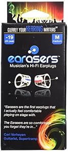 Image of Earasers Musicians Plugs Medium with Waterproof Stash Can Case( Assorted Colors, Red or Blue)