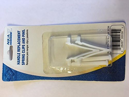 Aqua EZ Replacement Butterfly Clips & Pins – Universal Pool Accessory Repair Kit for Vacuums, Skimmers, Brushes & Rakes – Durable Spring Clips & Handle Pins for Standard Telescoping Poles