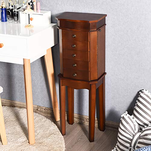Giantex Jewelry Armoire Chest Storage Organizer for Women