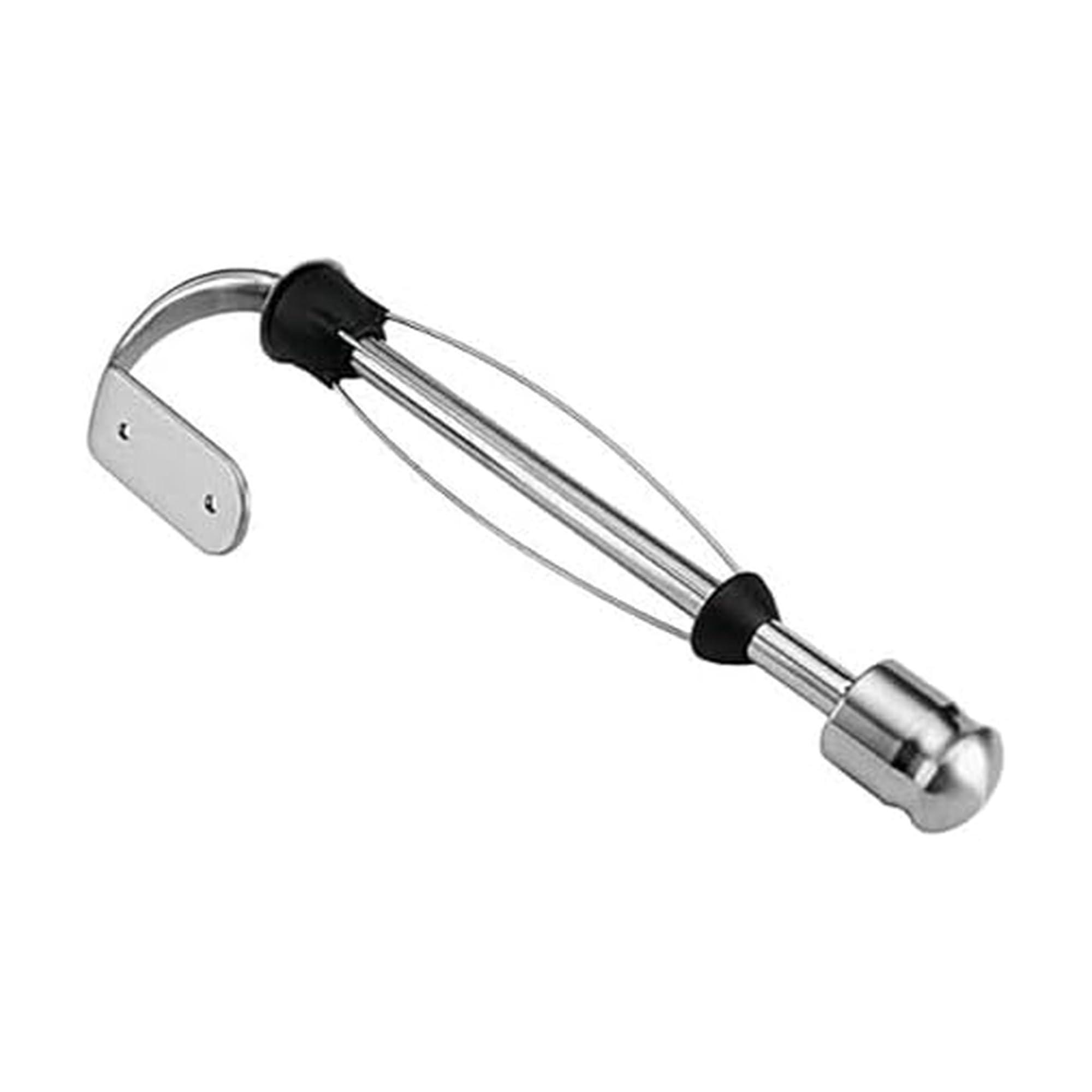 Kamenstein Perfect Tear Patented Wall Mount Paper Towel Holder, 14-Inch, Silver, Rounded Finial