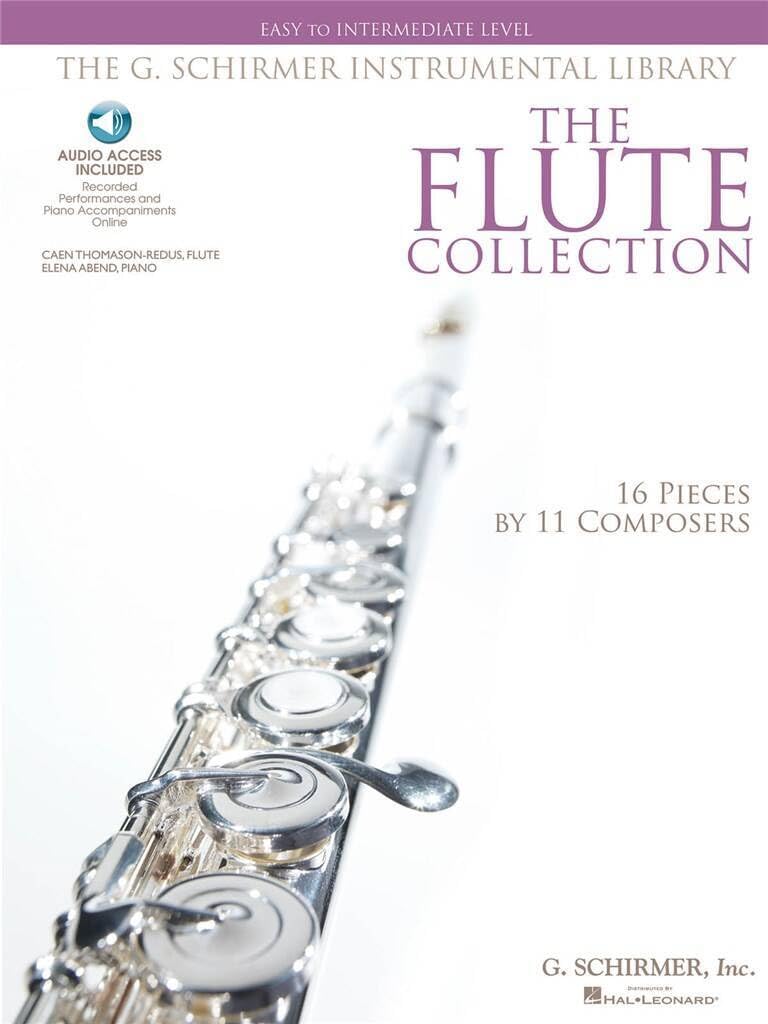 The Flute Collection - Easy to Intermediate Level Schirmer Instrumental Library for Flute & Piano Book/Online Audio