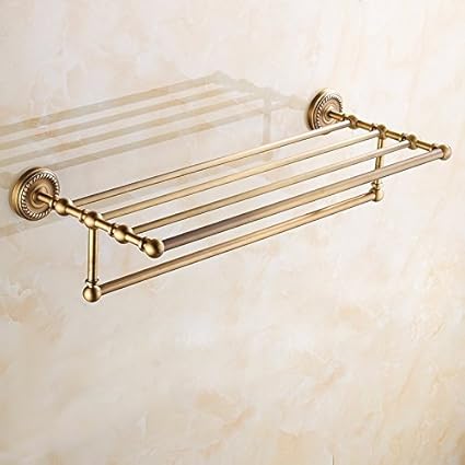 GGHYYO Toalleros repisa Baño Toallero estantería Titular ...