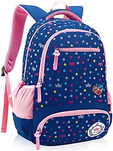 Backpack for Children's School Bag, School Nylon Backpack - Ideal for 1-6 Grade School Students,Night Reflective Strip Design Rucksack Daypacks Travel Bag
