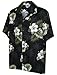 Pacific Legend Men's Hibiscus & Palm Hawaiian Shirt