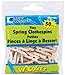 Loew-Cornell 426931 1" Simply Art Wood Tiny Spring Clothespins, Natural Beige primary