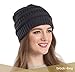Brook + Bay Cable Knit Multicolored Beanie Stay Warm & Stylish This Winter - Thick, Soft & Chunky Beanie Hats for Women & Men - Serious Beanies for Serious Style