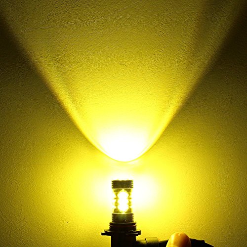 Alla Lighting High Power 3030 SMD New Version Xtremely Super Bright 9006 HB4 LED Bulb Gold Yellow LED Fog Light Bulbs Lamps Replacement