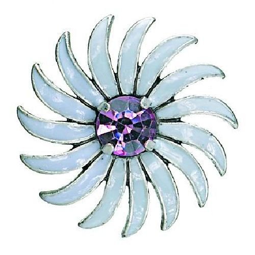 PILGRIM 336-615 Brosche, versilbert, lila