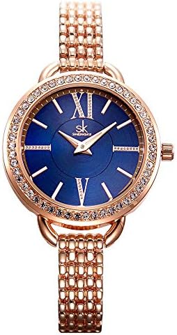 Women Easy Reader Date Expansion Watch Ladies Quartz Clock Female Bracelet Quartz Wrist Watch