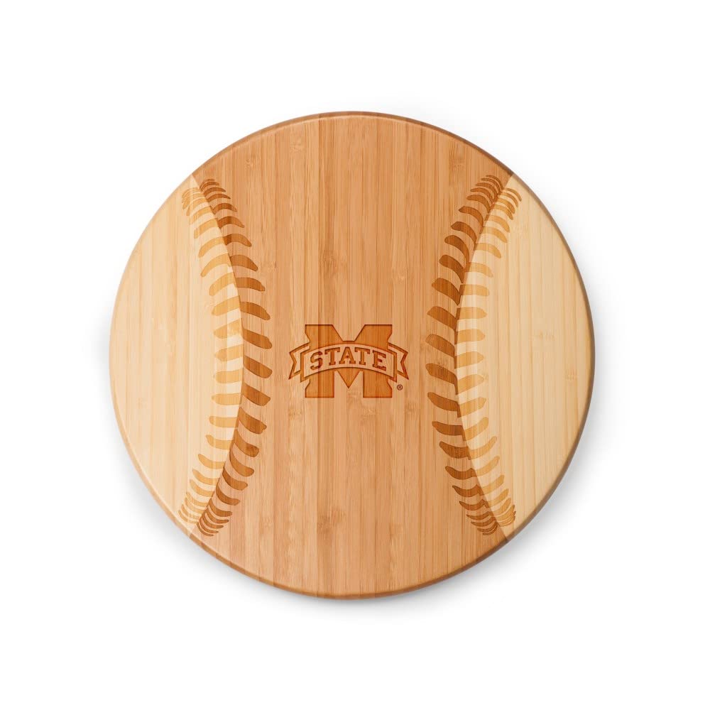 PICNIC TIME NCAA Mississippi State Bulldogs Homerun! Bamboo Cutting Board with Team Logo